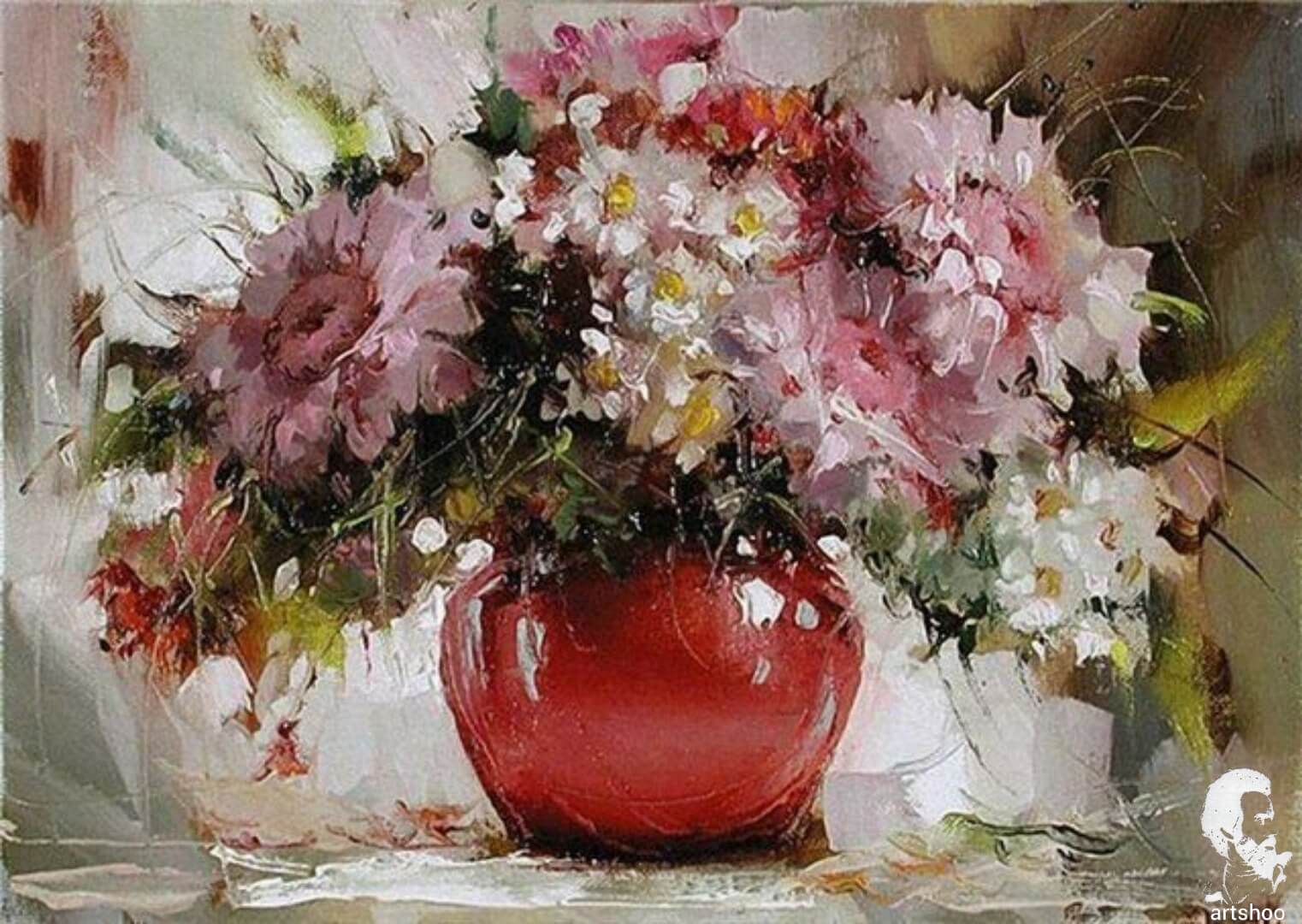 آموزش نقاشی رنگ روغن